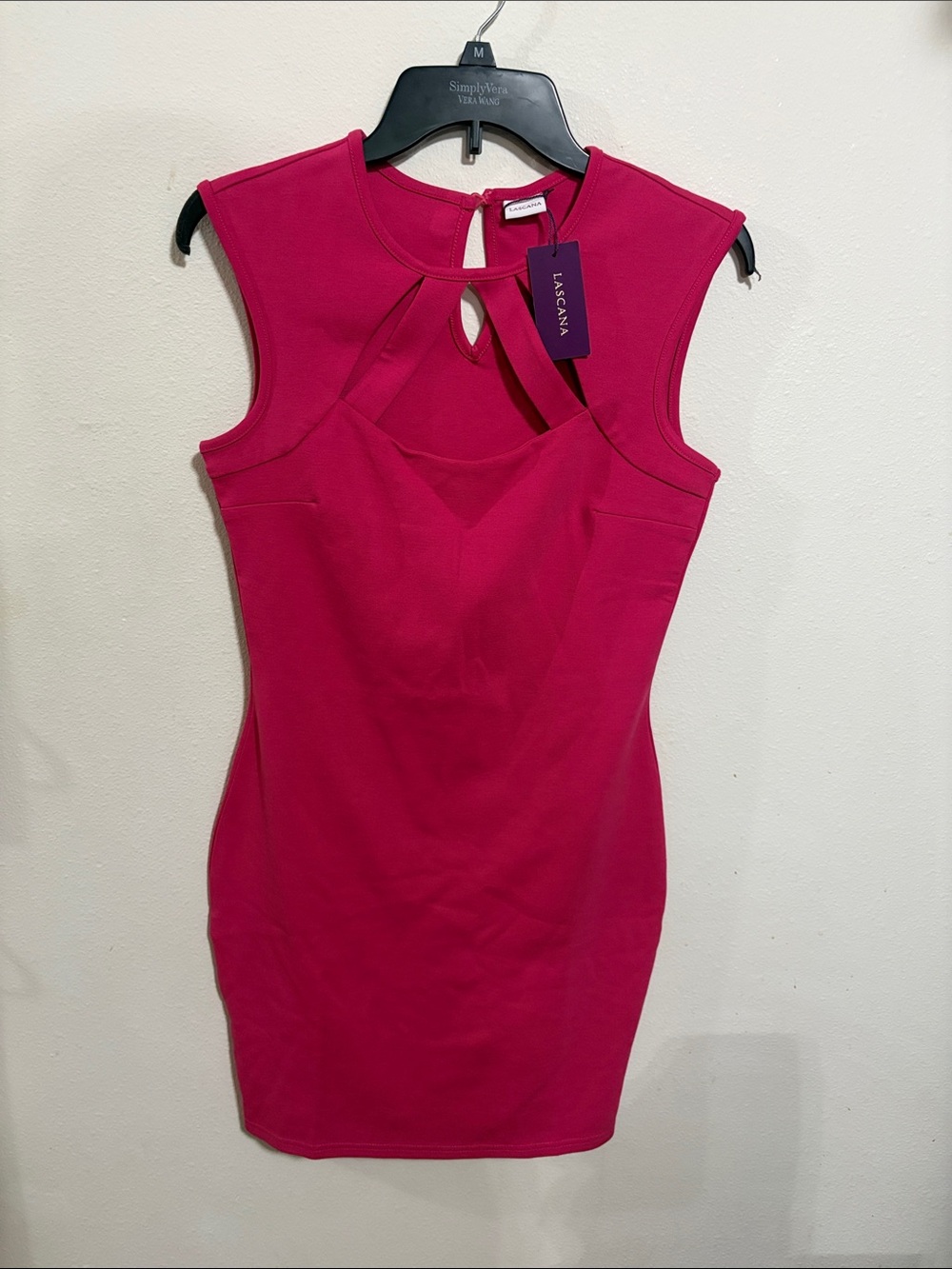 NWT Lascana Pink Cut Out Sleeveless Dress Size 6
